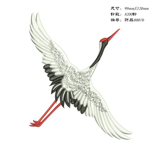 仙鹤家用绣花机来料加工汉服马甲电脑刺绣花制版打版工艺版带emb