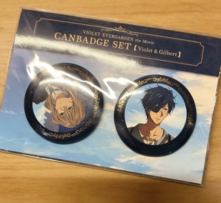 现货日版散单紫罗兰永恒花园 薇尔莉特少佐双人吧唧一对 京阿尼