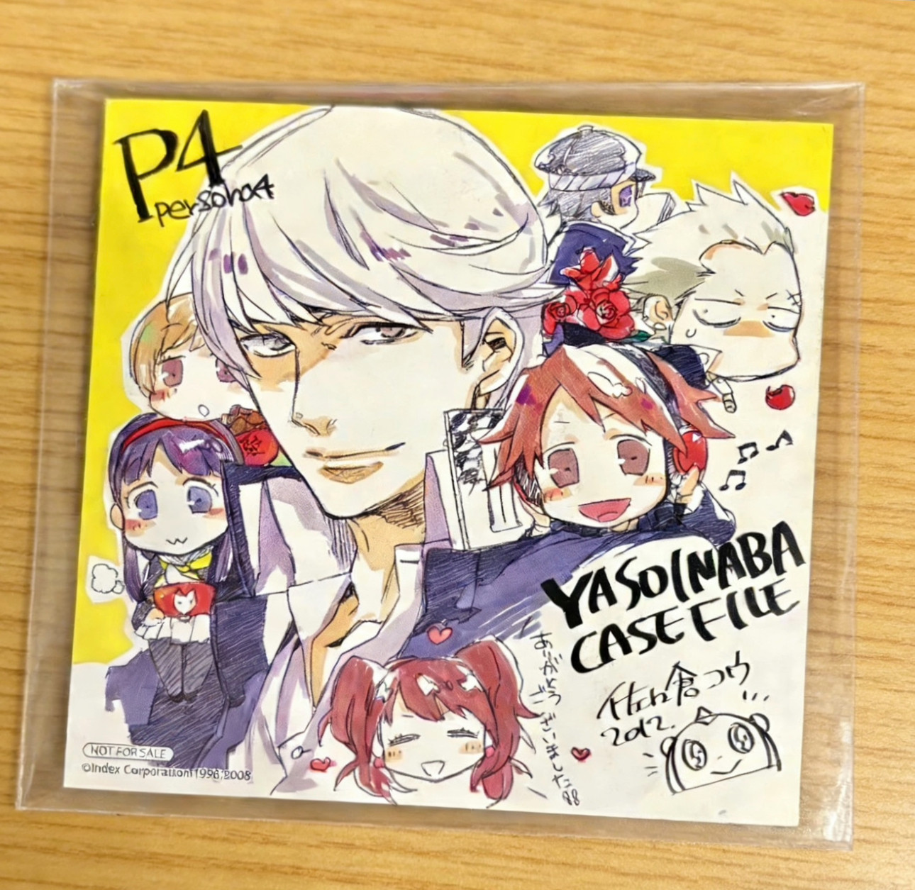 日谷现货女神异闻录4 八十稻羽案件档案色纸色卡日版散单