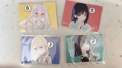 日谷现货mignon个展 相纸明信片全4种 小白和小草莓特典限定日散