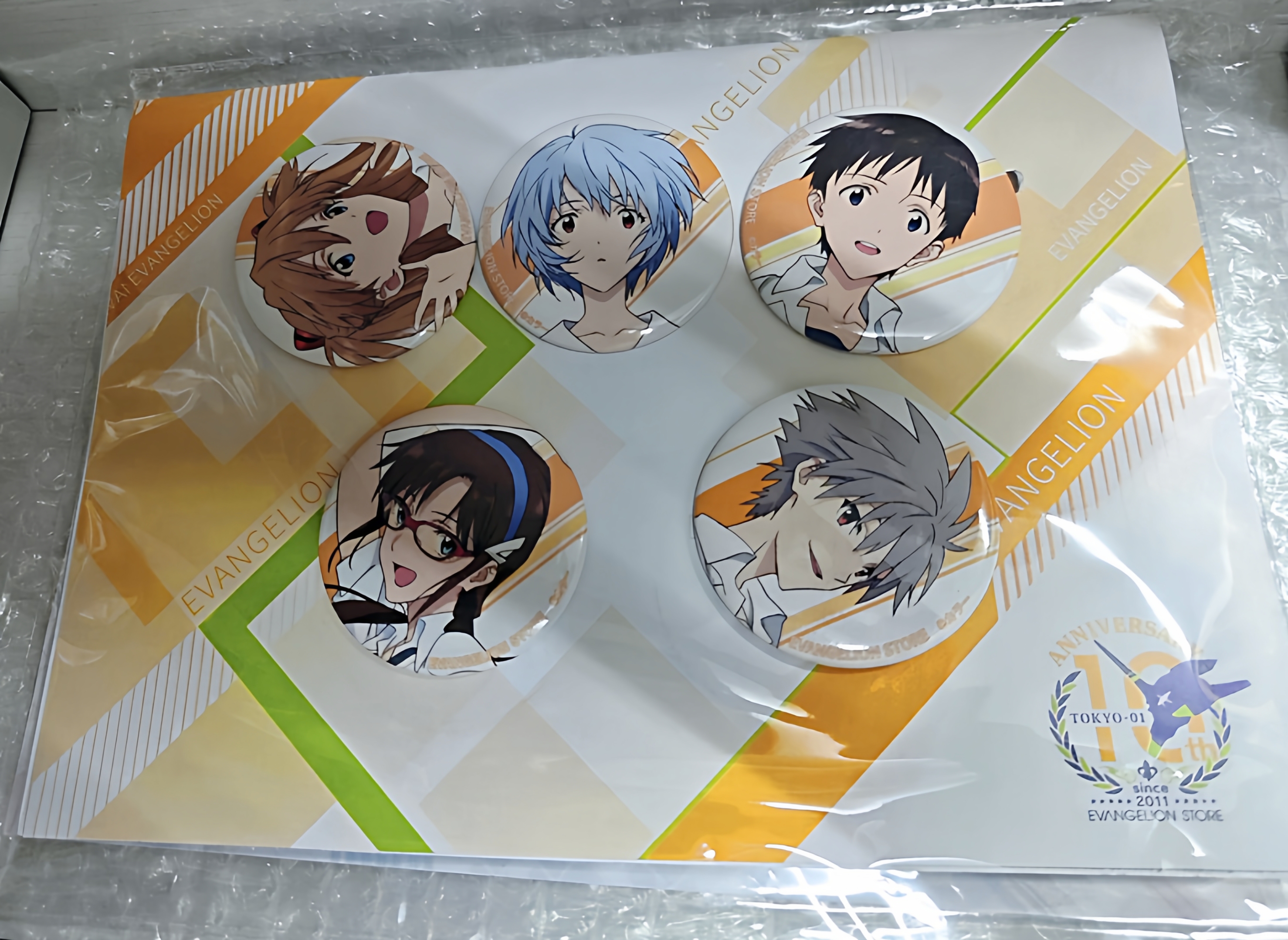 日谷散货 eva 新世纪福音战士十周年纪念吧唧一套 原袋未拆现货