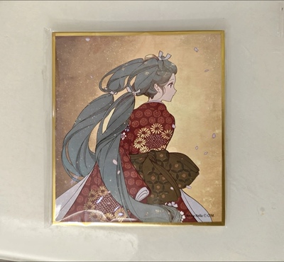 现货东京国立博物馆联名初音未来回首色纸周边限定版特典谷子全新