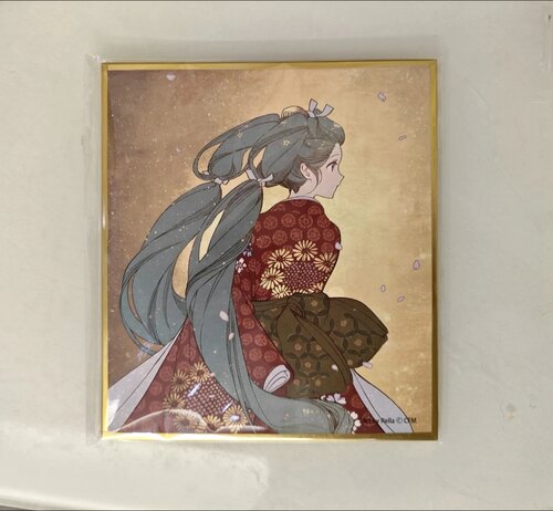 现货东京国立博物馆联名初音未来回首色纸周边限定版特典谷子全新