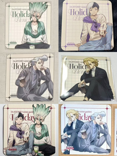 日谷杯垫 石纪元Dr.STONE 春咖cafe原画杯垫千空 斯坦利 杰诺杯垫