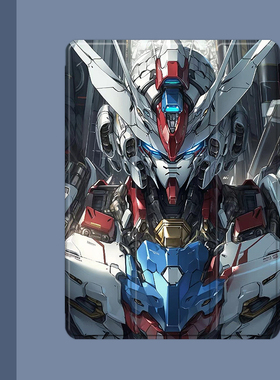 动漫高达战士2021/20/19新款ipad适用air4/3/2气囊保护套10.2/9.7寸平板2018笔槽pro11三折mini4/5苹果123壳6