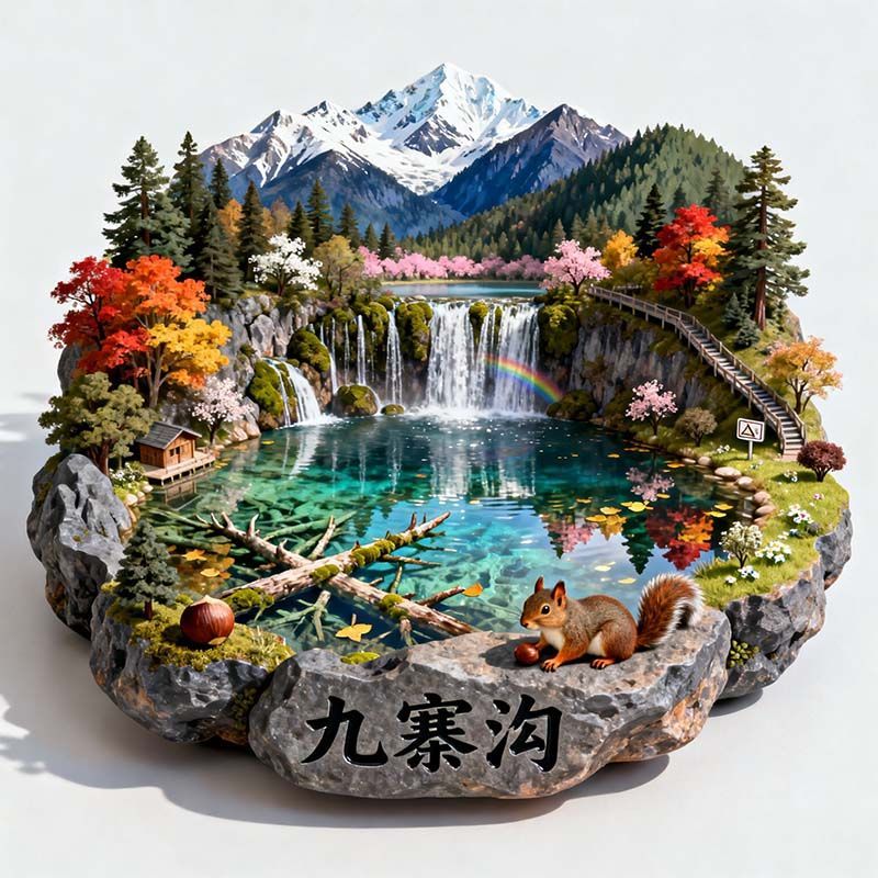金属浮雕冰箱贴景区文旅纪念好物