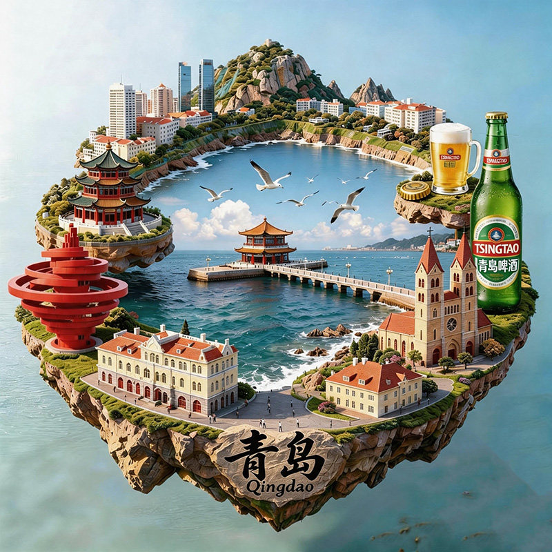 金属浮雕冰箱贴景区文旅纪念好物