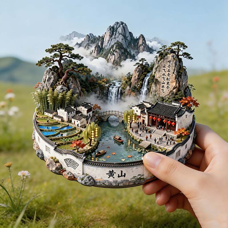 金属浮雕冰箱贴景区文旅纪念好物