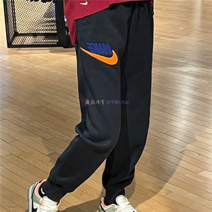 Nike耐克男子加绒健身训练保暖系带束脚运动休闲长裤 FN3095-010