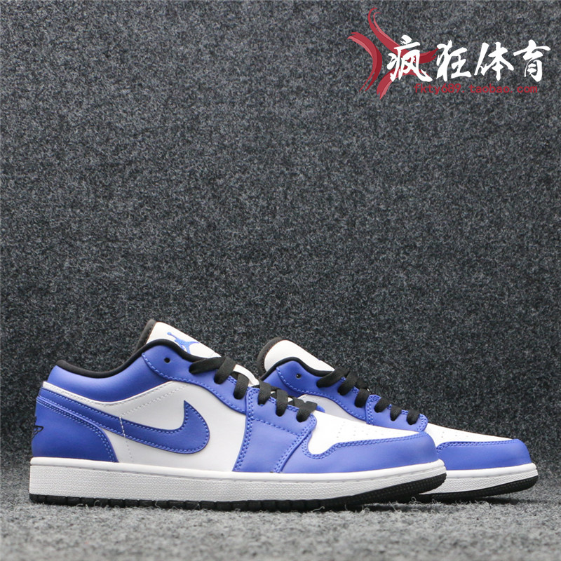 JORDAN系带女子白蓝低帮篮球鞋