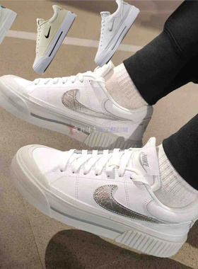 Nike COURT LEGACY耐克女子厚底增高松糕复古板鞋DM7590 FV5526