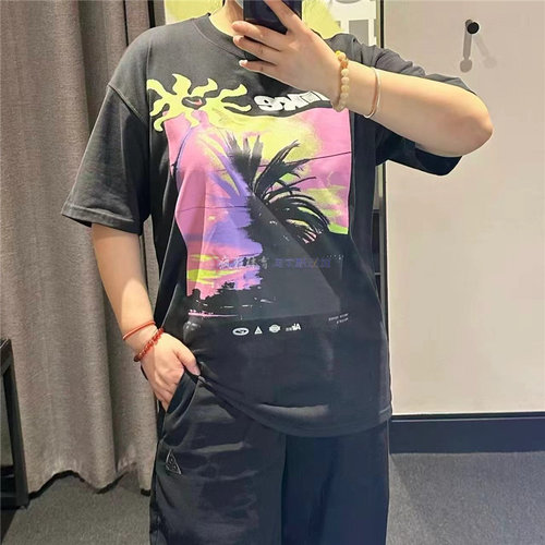 Nike耐克男夏季透气印花短袖T恤