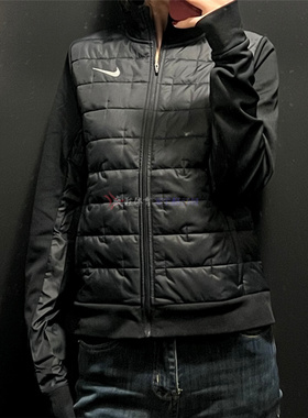 Nike 耐克女子立领防风保暖跑步运动休闲夹克棉服外套 DD6062-010
