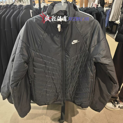 耐克拉链男子李立领加绒保暖外套
