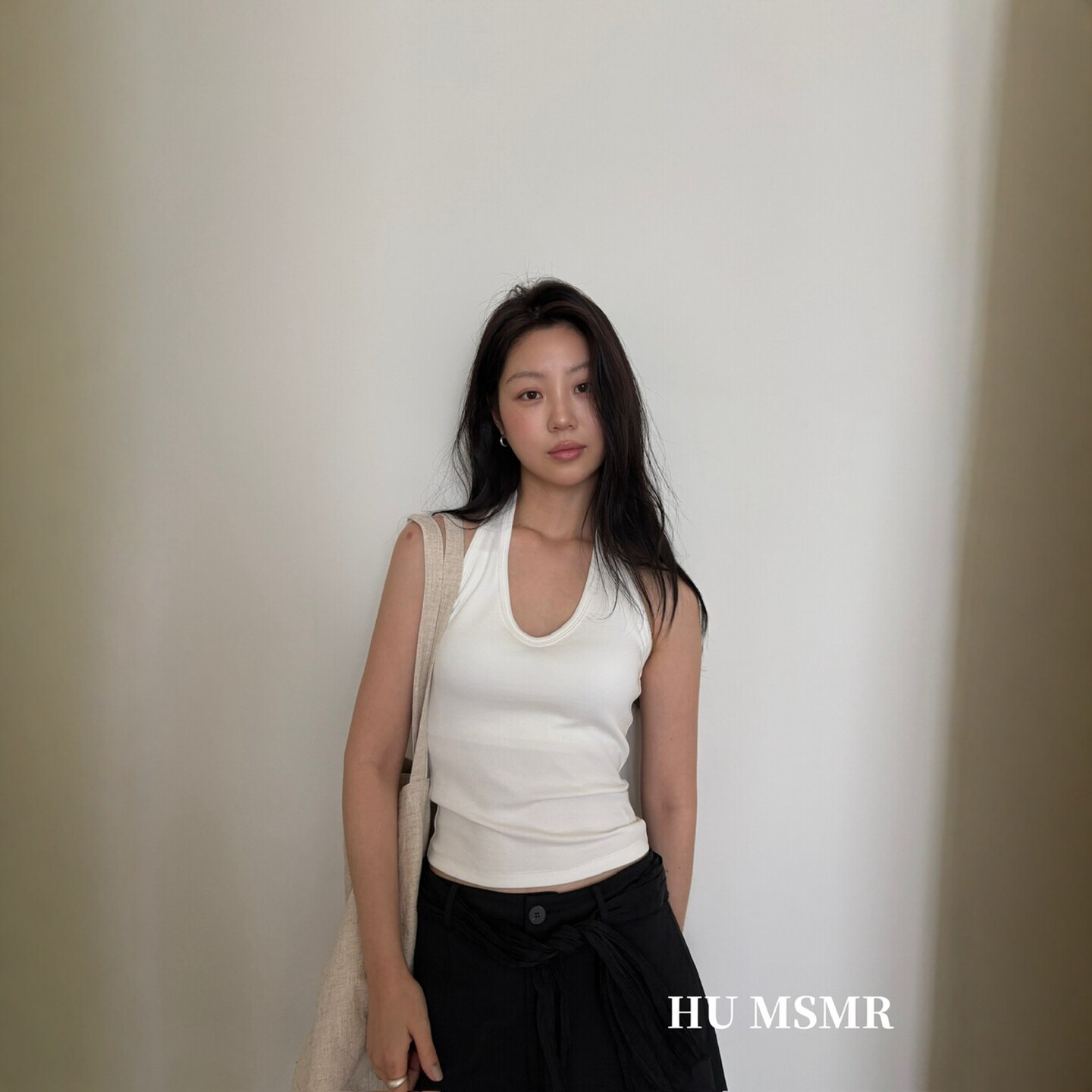 小众设计性感挂脖胸垫背心女