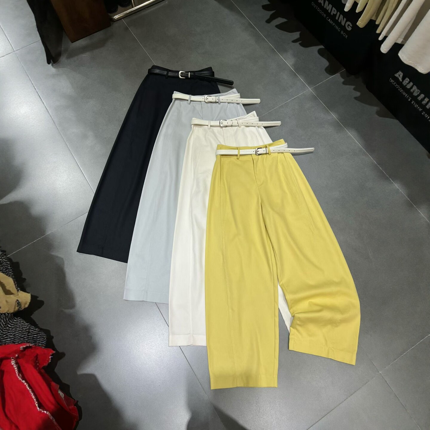 欧洲站2026春季新款西装裤女设计感高腰显瘦百搭复古阔腿休闲裤潮