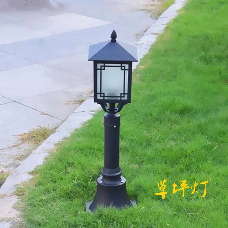 草坪草地灯户外家用室外小区别墅绿化铝型材花园景观庭院矮柱灯