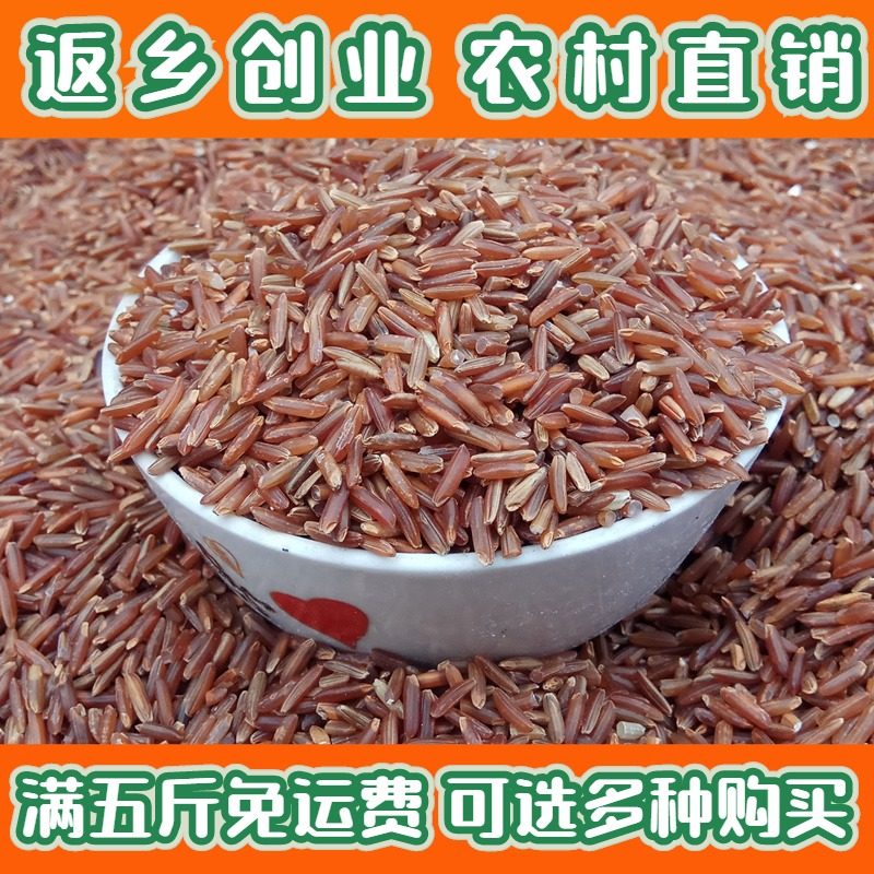 红米红香米红曲米500g农家自产红糙米红梗米八宝贡米煲粥五谷杂粮