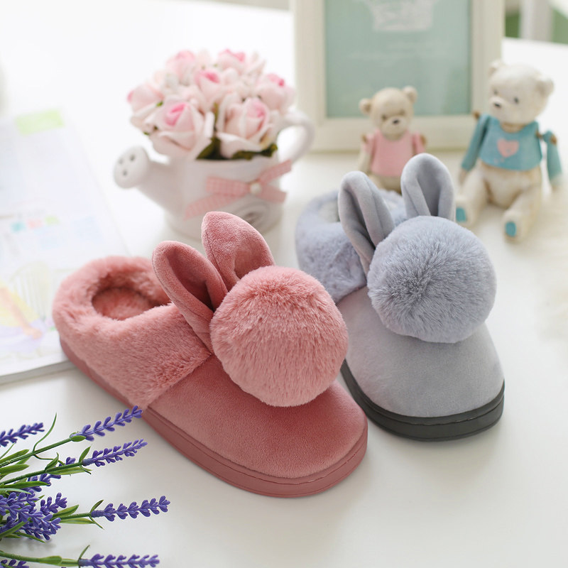 Pantoufles enfants en suède pour hiver - semelle plastique - Ref 986547 Image 5