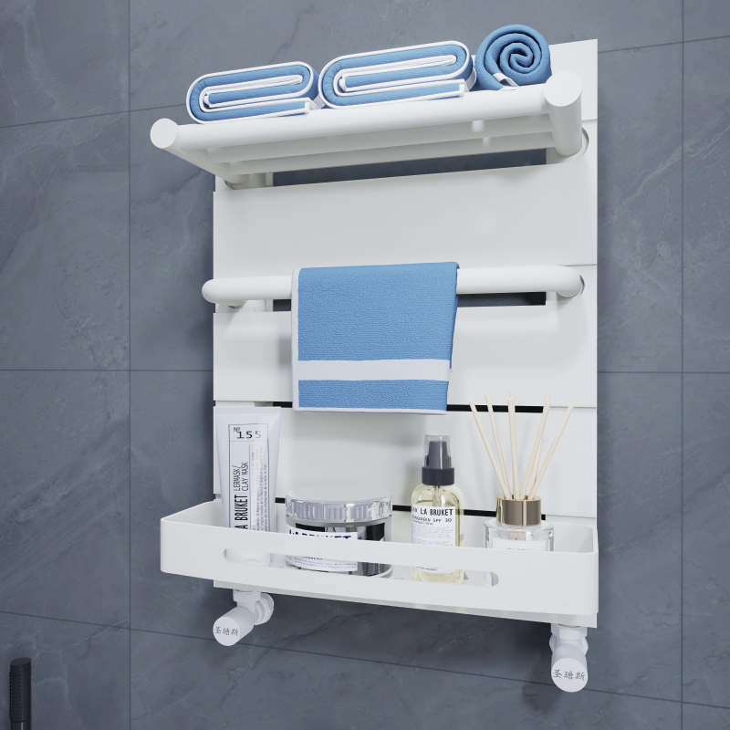 铜铝复合卫生间小背篓暖气浴巾架