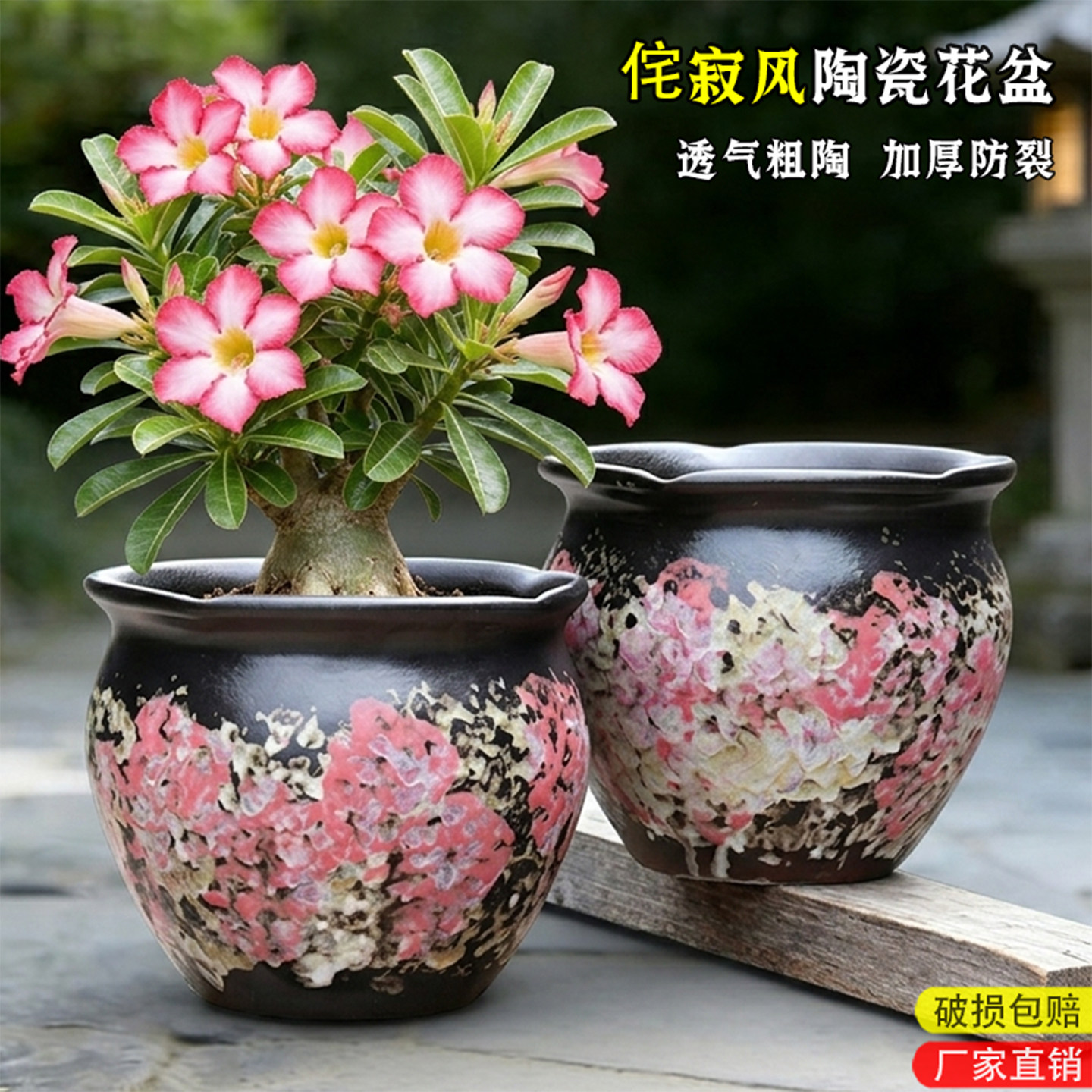 大口径三角梅专用陶瓷花盆轻奢高级感家用多肉花盆陶瓷清仓特价