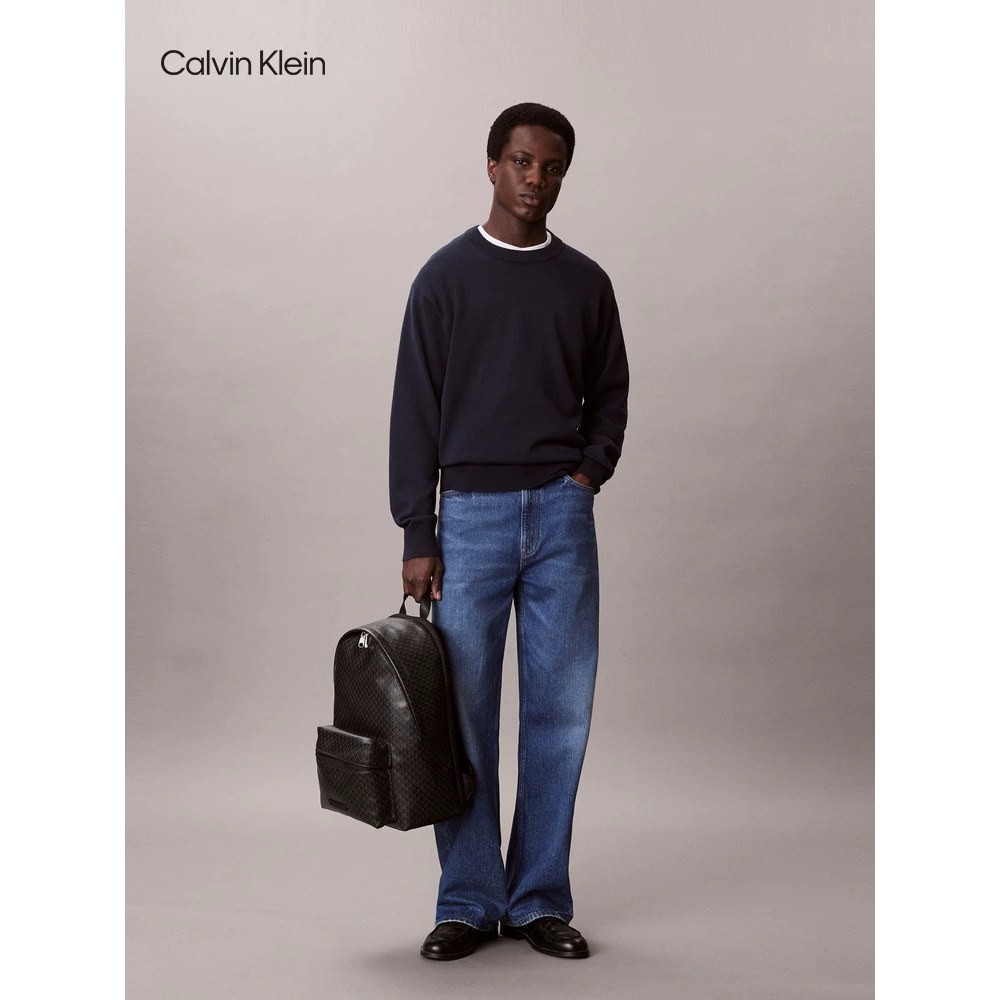 Calvin Klein/凯文克莱春夏男士老花字母满印大容量双肩包4D3313G