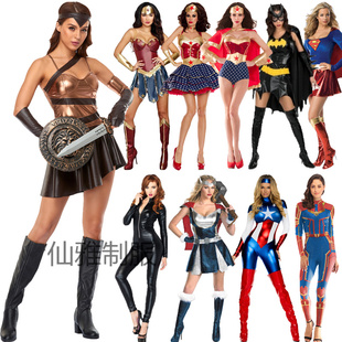 神奇女侠服装WonderWoman正义联盟cos神力女超人雷神蝙蝠侠黑寡妇