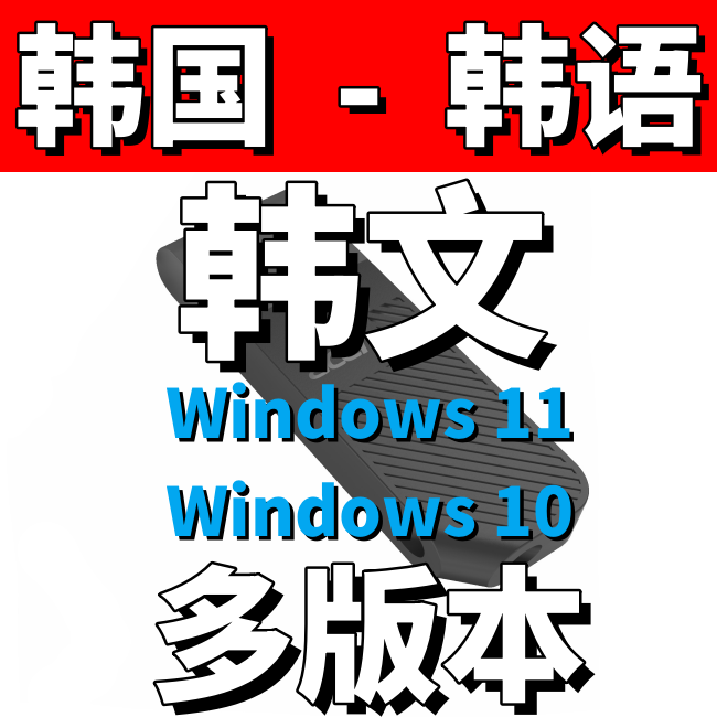 纯韩版 韩语 win11韩文10韩国 windows 11 win 10系统安装u盘