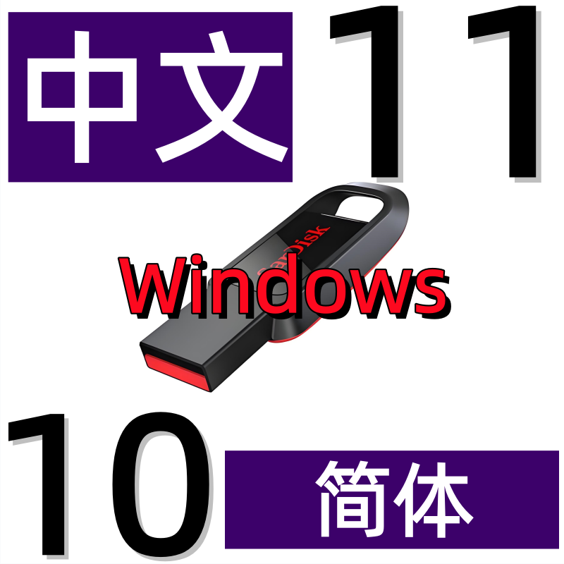 中文电脑重装系统 Windows 11 Win 10 纯净升级iso安装版u盘优盘