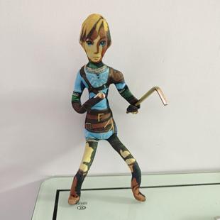 林克玩偶有骨铁丝塞尔达传说玩偶毛绒周边玩具送对象朋友生日礼物