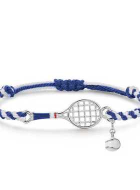 时尚休闲运动风!网球拍编织手绳高颜值轻奢手串气质手链简约手饰