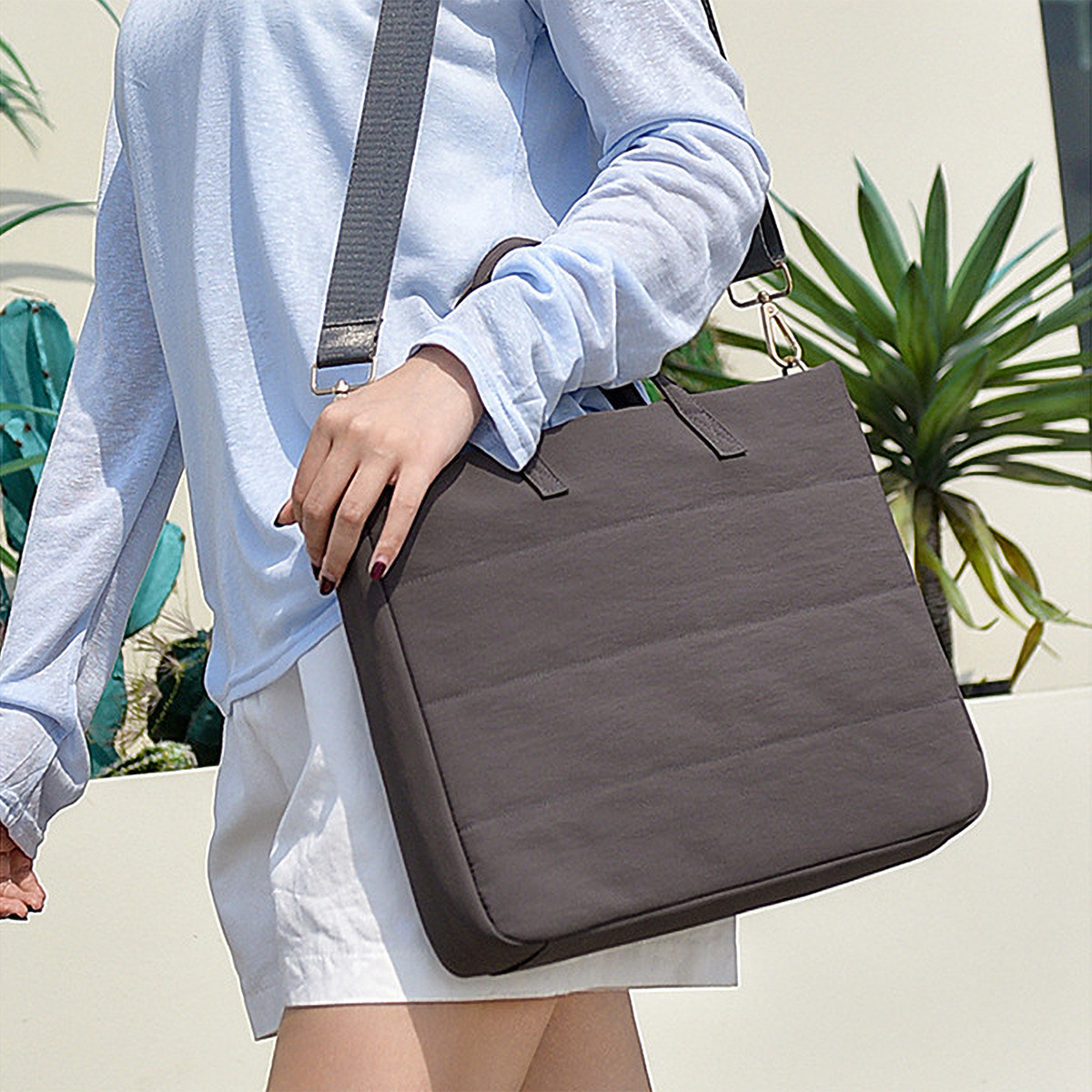 手提单肩斜挎电脑包高颜值轻便笔记本电脑包适用华为苹果Pro air 13寸14寸15寸16寸多功能托特包简约通勤女包