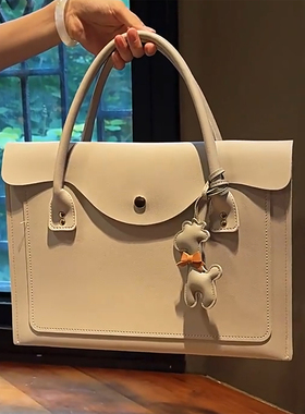 2025新款防水大容量笔记本电脑包适用华为苹果matebook air13.3寸14寸15寸16寸手提包笔记本包上班通勤公文包