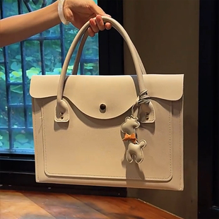 2025新款 air13.3寸14寸15寸16寸手提包笔记本包上班通勤公文包 防水大容量笔记本电脑包适用华为苹果matebook