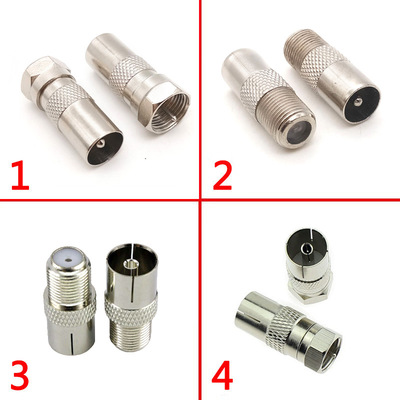 【买一送一】电视信号英制F头转