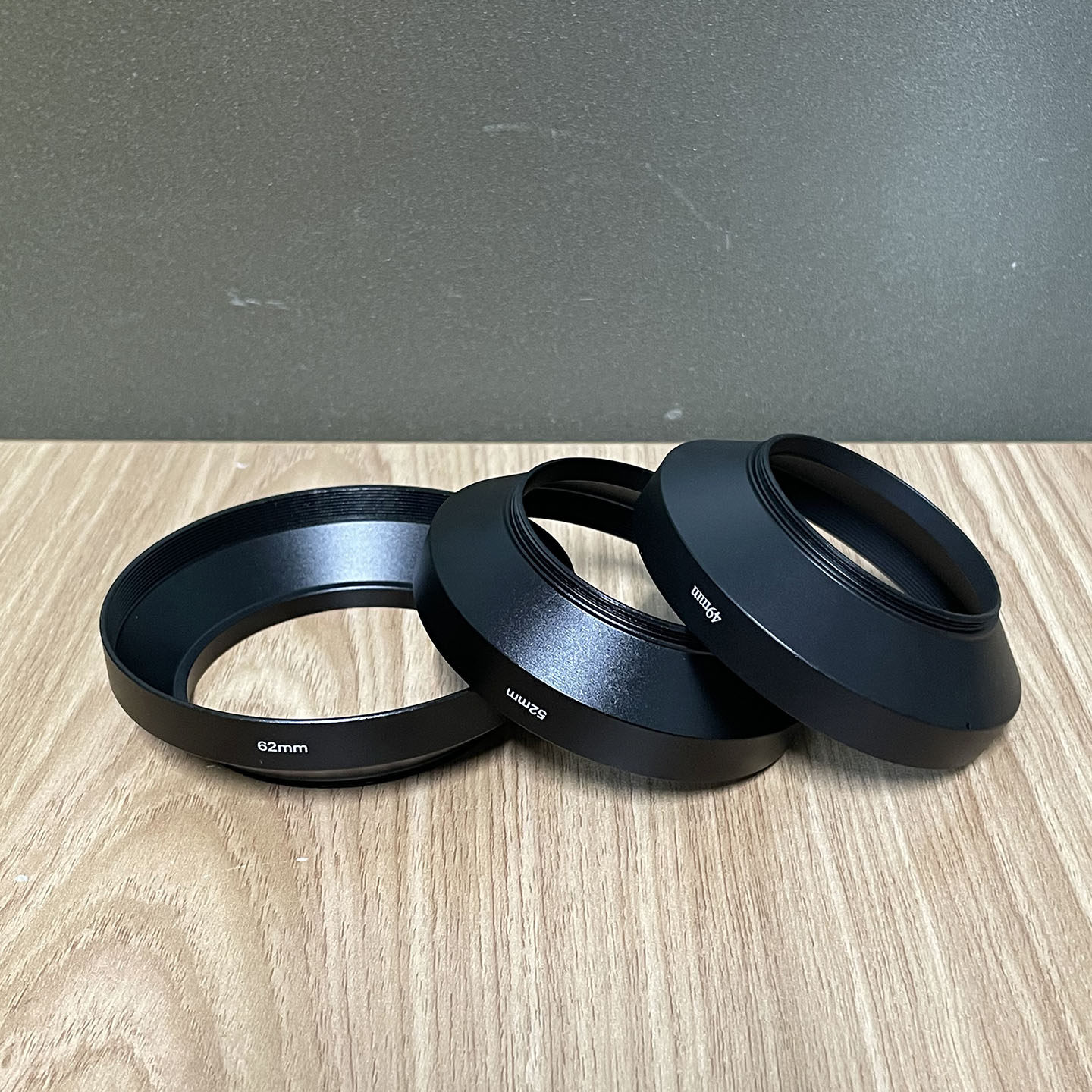 58mm金属广角镜头遮光罩通用罗口遮阳罩适用佳能尼康索尼富士宾得