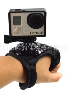 运动相机配件 360度旋转手套式固定带小号款手腕带厂家直销GP156S