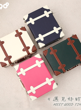 uniwalker复古小型行李箱女16寸韩版迷你旅行箱斜挎18寸手提箱子