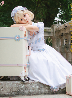 uniwalker可爱复古行李箱女24寸洛丽塔旅行箱小清新学生登机箱子