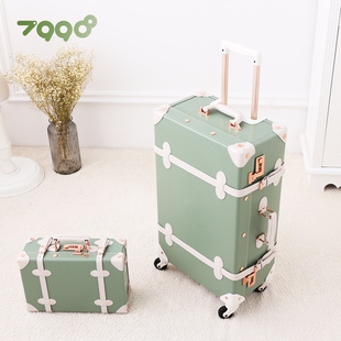 uniwalker复古行李箱女ins网红旅行箱小型20寸登机箱学生拉杆皮箱