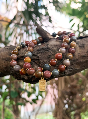 KuKu原创复古天然海洋石手链女