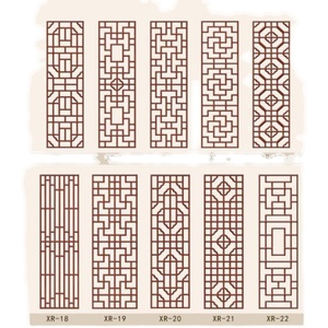 新中式实木屏风隔断墙日式入户格栅现代简约花格推拉门窗装饰玄关