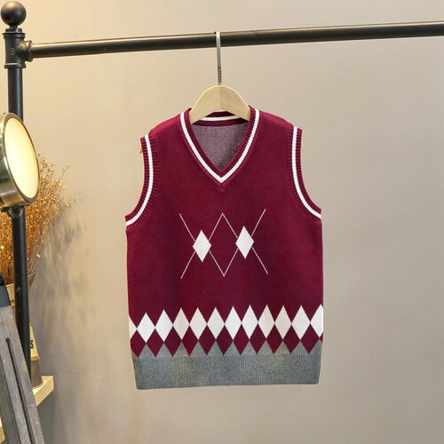 学院风纯棉春秋冬小学生校服毛衫