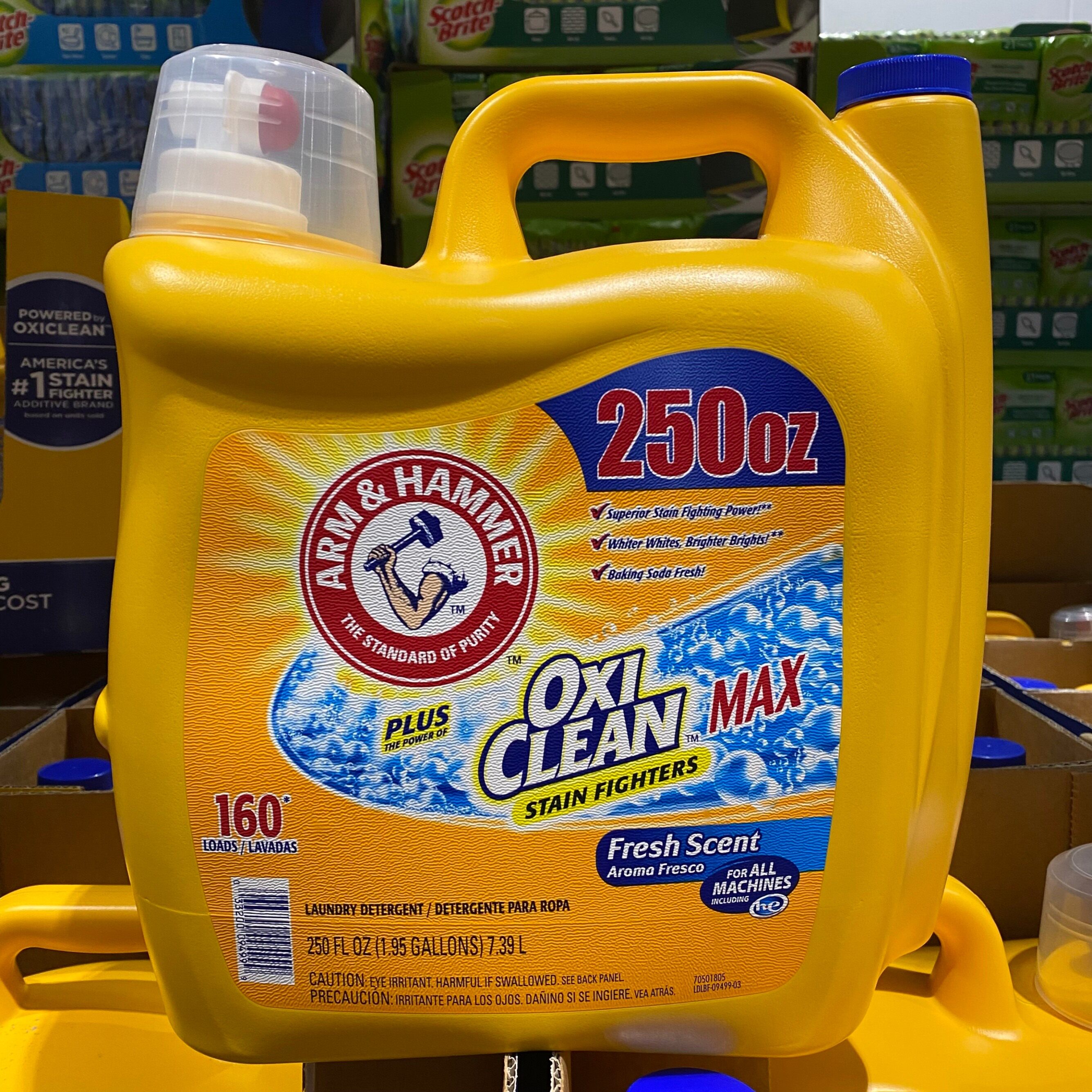 上海costco代购美国进口arm&hammer艾禾美小苏打亮白洗衣液7.39升