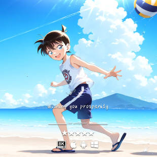 游戏动漫 工藤新一05 手机平板电脑高清壁纸 名侦探柯南 4K8K壁纸