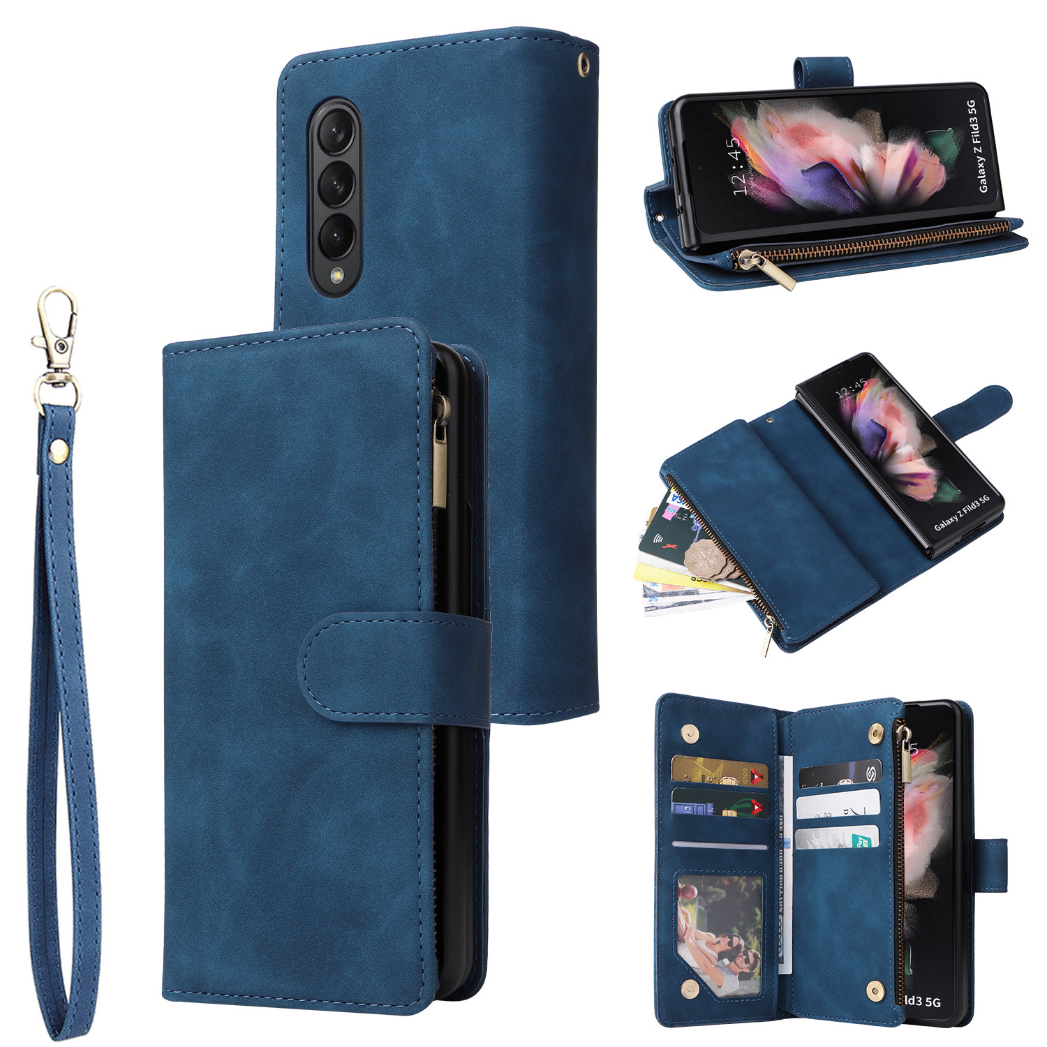 多卡钱包款皮套苹果17适用iphone14pro 15拉链手机皮