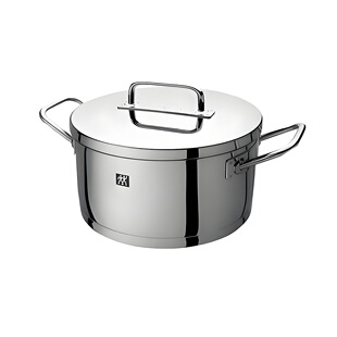 德国双立人Pro系列进口不锈钢20cm炖锅奶锅 24cm双耳煎炒锅通用款