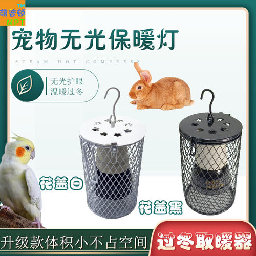 鹦鹉加热加温取暖灯鸟笼保温灯仓鼠芦丁鸡玄凤防咬无光发热陶瓷灯