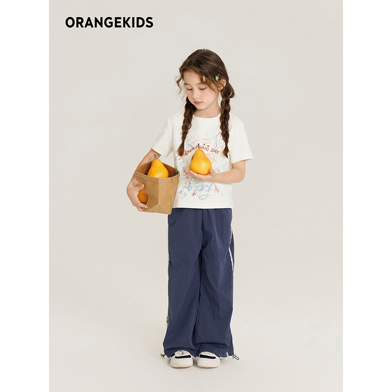 女童短袖T恤2025夏季新款儿童韩系卡通上衣中大童洋气短款夏装,童装/婴儿装/亲子装,T恤,淘宝优惠券,粉丝福利购,淘宝优惠卷