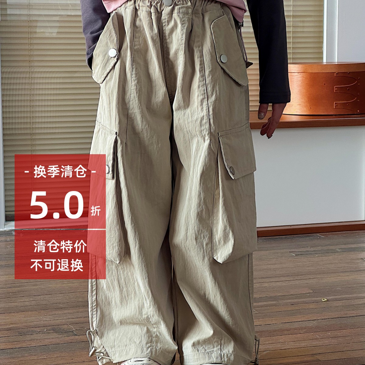 儿童韩系工装裤洋气休闲裤